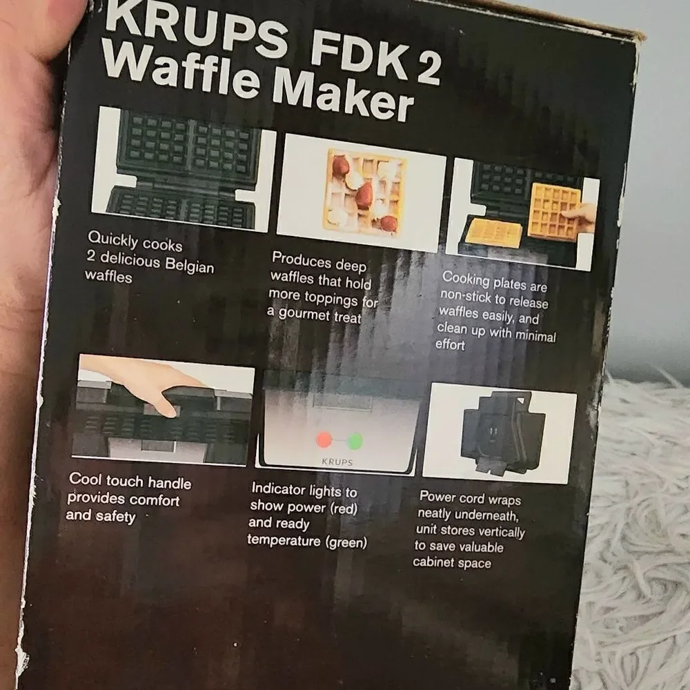 Krups FDK2 waffle maker double